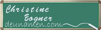 Christine Bogner Visitenkarte